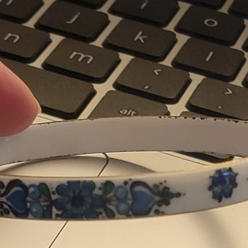Vintage Enamel Made in Austria Bangel Bracelet